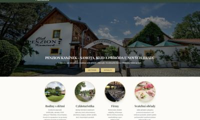 Wir haben die neue Website der Pension Kamínek gestartet