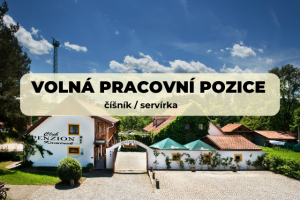 Penzion Kamínek hledá číšníka / servírku
